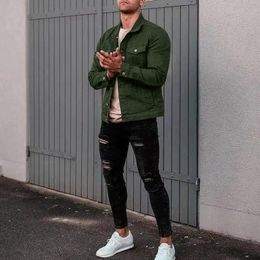 Mode Heren Designer Denim Jas Jas Lente Herfst Hoge kwaliteit Casual Baseball Slanke Stylist Mannen Windjack Bovenkleding Multi-Zakken Jeans jassen