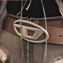 Moda para hombre diseñador cinturones diesel para mujeres diseñador cuero genuino ceinture negro marrón retro casual cinturón para mujer 3.8 cm ancho letra clásica hebilla cintura