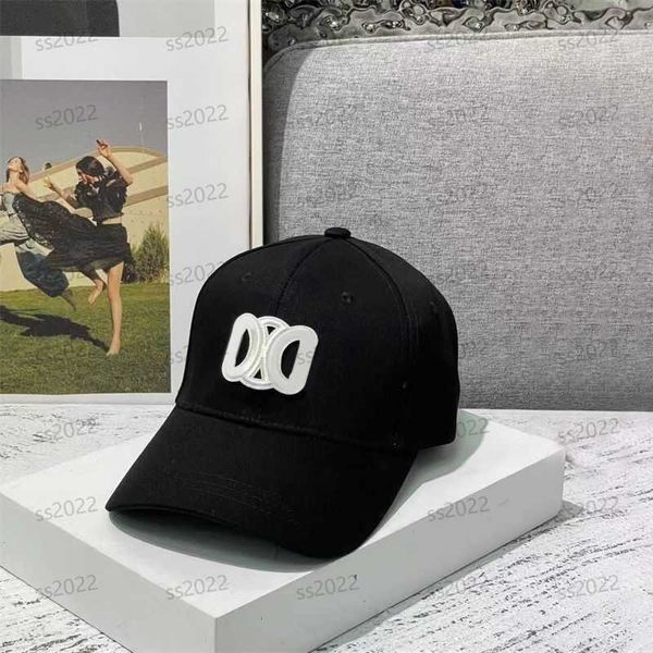 Diseñador de moda para hombre sombrero para mujer gorra de béisbol sombreros ajustados carta sombrilla de verano deporte bordado playa sombreros de lujo azul negro blanco al por mayor