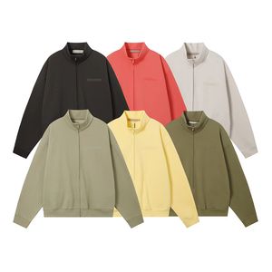 Moda para hombre diseñador sudadera con capucha hombres chaqueta con capucha con alta calidad cuello alto carta cremallera algodón puro sudadera con capucha para mujer versátil casual suelta clásica sudadera con capucha