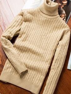 Mode-Mens Designer Gebreide Trui Casual Winter Turtleneck Sweater Mannelijke Lange Mouwen Wollen Shirt Atutut Mannen Slanke Fit Pullover