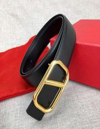 Модные мужские дизайнерские кожаные ремни Элитный бренд пояс для женщин Золотая буква V с пряжкой Ceinture Высококачественный мужской ремень Cintura W7736653