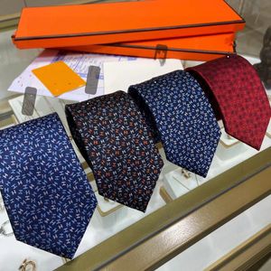 Fashion Mens Designer Silk Tie Suisse de luxe Nectes pour hommes Businet Business Jacquard Neck Colkwear Cravate Cravate Broidered Letter Decoration
