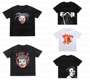 Fashion Mens Designer T -shirt Topkwaliteit Hip Hop Style Shop Hop Style Short Sleeve Young Boys Cool Patroon Print T -stukken Black Size SXL7934492