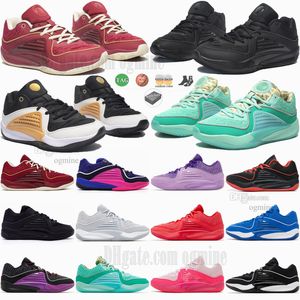 Avec boîte KD 16 Aunt Pearl KD16 Chaussures de basket-ball Wanda NY vs NY Pathway Royalties Ember Glow Noir Blanc Salle de réunion Jeu Royal Hommes Sports de plein air Formateurs Taille 40-46 2024