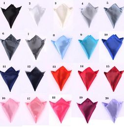Mode Formele kleding voor heren Zakdoek Effen kleur Vierkante zakdoeken Effen kleur 200 stuks Optionele multitypes DH7249241