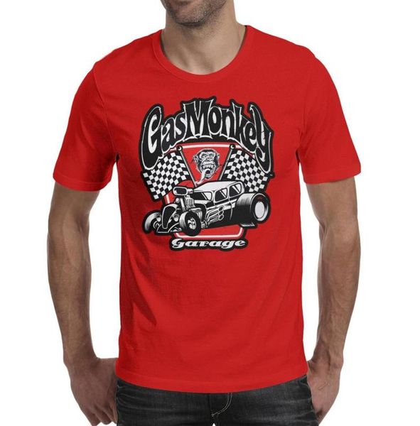 Fashion Mens Gas Monkey Garage Badass Spark Purchs Red Round Round Casc T-shirt Graphic Band Shirts Gasmonkeygarage Gorilla Costume Con9664156