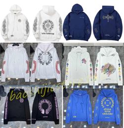 Mode Heren Hoodie Sweatshirts Heren Luxe Jassen Designer Rits Hart Hoefijzer Kruisprint Merk Ch Dames Chromes Jas Casual Trui Losse Sweater Jas