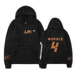 Fashion Mens Hoodies Sweatshirts 2022 Hoodiesautumn Winter Formule One Racer Lando Norris F1 McLaren Team Racing -fans Hoodie Men/Women Oversi Hiphop