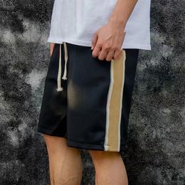 Modeheren jogger shorts hoge kwaliteit letters mesh short pant 2022 mannen vrouwen joggen gezellige korte broek herenkleding herenkleding