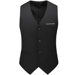 Fashion Mens Leisure Boutique Color Color Business Groom Wedding Vest Waigcoat 240507