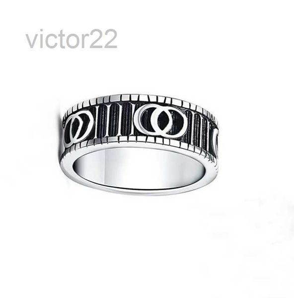 Mode Hommes Amour Bague Fantôme Serpent Lettre De Luxe Argent Plaqué Couple Anneaux Femmes Designer Bijoux Cadeaux 4NWP