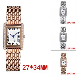 Mode heren luxe horloge kalender vierkante tankhorloges rechthoek roestvrij staal reloj premium quartz klok designer horloge hoge kwaliteit 2024 sb070 C4
