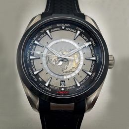 Mode Heren Luxe Horloge Wereldtijd Mannen Automatische Horloges Mechanisch uurwerk Heren Skyfall Horloge 150 Gauss Stalen Horloges
