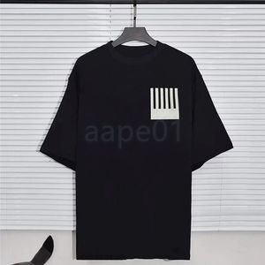 Mode mens persoonlijkheid afdrukken t-shirts vrouw casual losse tees man vrouw korte mouw zwarte tops Aziatische maat S-XL