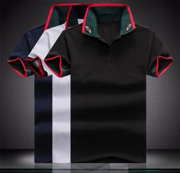 Fashion Mens Polo T-shirts broderie de serpent polos Bee Stripe Men High Street 21SS T-T-T-T-T-T-Tops Taille de la chemise MXXXL1199523