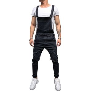 Fashion Mens Ripped Jeans Jumps Curchs Hi Street Street Disond Denim Bib Sauthoméliphes pour l'homme Pantalon Pantalon Pantalon S-xxxl