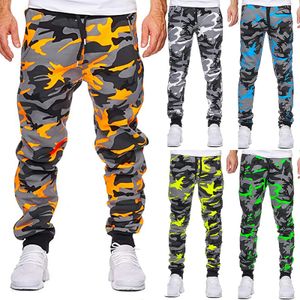 Fashion Heren Sport Camouflage Bandage Casual Loose Sweatpants Drawtring Pant Man Pants ROPA HOMBRE CALCA MASCULINA 240417