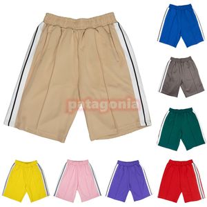 Mode Hommes Stripe Print Shorts Homme Casual Loose Beach Short Couples Sport Muilty Color Short Pantalon Asiatique Taille S-XL