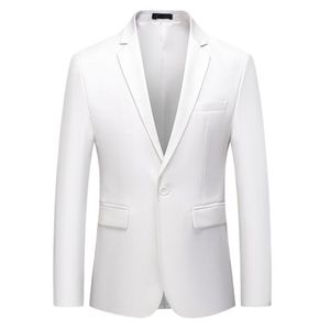 Mode hommes costume veste marine rouge blanc Jacquard luxe Masculino Style décontracté Slim Fit fête de mariage Blazer manteaux 220514