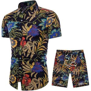 Mode-Hommes Summer Designer Costumes Plage Bord de mer Chemises de vacances Shorts Ensembles de vêtements 2pcs Survêtements floraux243j