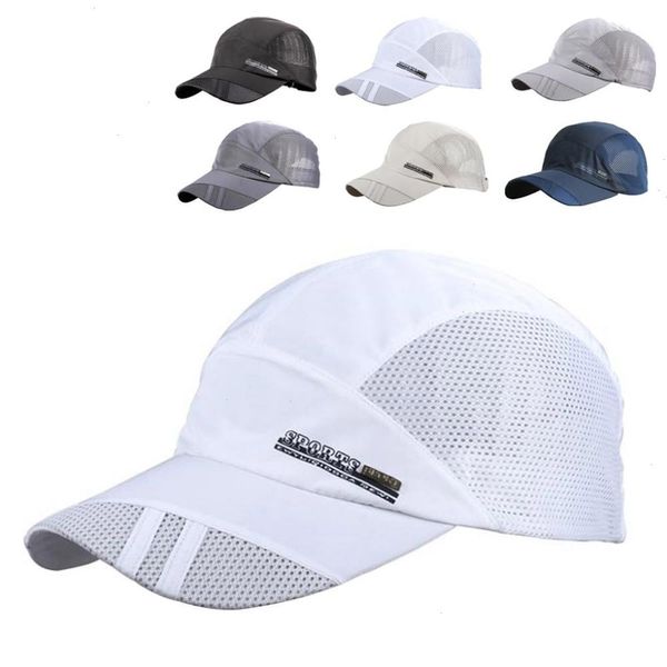 Mode Mens Summer Outdoor Sport Baseball Hat Running Visor Cap Cool Quick Dry Mesh 6 couleurs