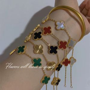 Bracelet de créateur pour femmes luxe vanly cleefly clover bracelet créateur pour femmes mode tendance élégante chaîne de perles fête bijoux diamant cadeau en gros