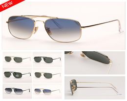 Fashion Mens Sunglasses Womens Design Sun Glasses Femme Eyeware Double Bridge UV Protection Verre Verre des Lunettes de Soleil WI6375164
