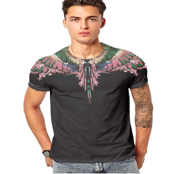 Mode-Mens T Shirt Mode 2018 Summer Wings Crâne Tigre Imprimer Hommes S Vêtements Cool Streetwear Casual T-shirts pour Hommes Plenty Color M-3XL