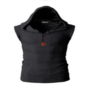 Mode-débardeur pour hommes gris clair Hip Hop en plein air ym vêtements de musculation T-Shirt sans manches hommes débardeur Colete Masculino217F