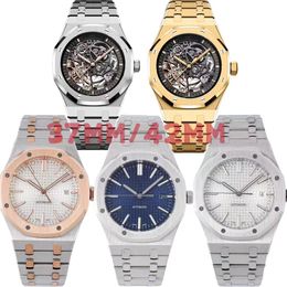 Heren Watch Automatisch mechanisch 37/42 mm Women Horloges Skeleton Skeleton Watch AAA Sapphire Stainless Steel Audemar Dial Relojes Designer Watches Montre