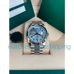 Fashion Mens Watch Daydate 40 mm Numerals romains Dial REF 128239 Série 2813 Mouvement de haute qualité Sapphire Glass Style Sports Wristwatch 176B