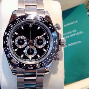 Fashion Mens Watchs Full Automatic Mechanical Watch 40mm Céramique Case en céramique Affiche de la montre de concept