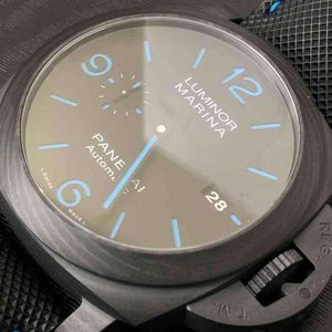 Mode Heren Horloges Luxe voor Mechanische Koolstofvezel 44mm Pam01661 Horloges Stijl