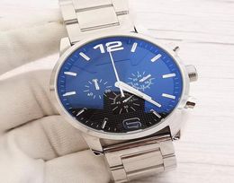 Fashion Mens Watchs Top Brand Luxury Luxury Inoxyd Sport Sport Watch Chronograph Man Big Quartz Wristwatch Men Clock Relogie Masculin2742241