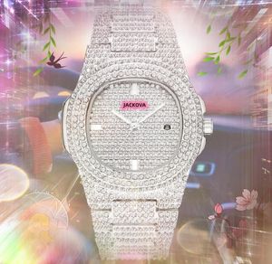 Mode Hommes Femmes Sky Diamonds Montres Iced Out Square Designer Mouvement À Quartz Lady Horloge En Acier Inoxydable Trois points montre-bracelet Montre de luxe cadeaux