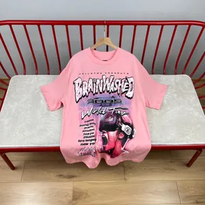 Mode Heren Dames Tees Luxe Ontwerpers T-shirts Hellstar Roze Tee Heren Casual Straat Designer Top met korte mouwen
