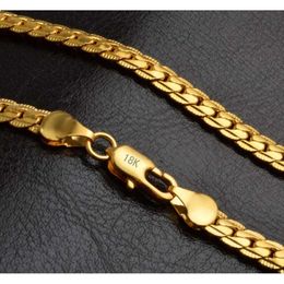Mode hommes femmes bijoux 5mm plaqué or chaîne collier bracelet miami hip hop chaînes colliers cadeaux accessoires