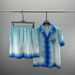 Fashion Heren Dames zomersporen Sportpakken Casual klassiek Letter Patroon Print heren kort mouw shorts Men Tops Boys Tees Colors Clothing#38