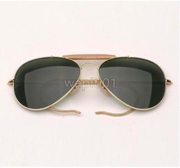 Lunettes de soleil créatrices de style aviation de métal mode Unisexe Vintage Classic Brand Design Sun Glasses de Sol Gafas Lens de qualité supérieure UV400 GAFAS4287056
