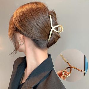 Mode metalen geometrische haarklauwclip voor vrouwen Tassel Hair Clips Ponytail Clip Chic Hair Accessoires