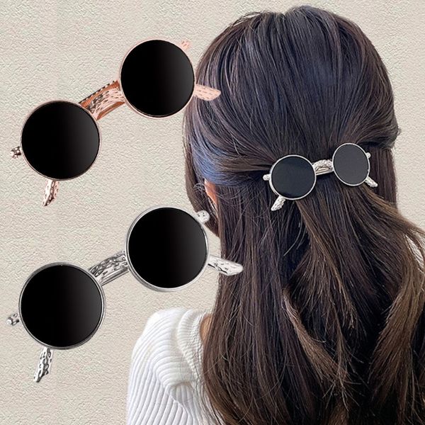 Fashion Metal Glasses Clip Cliws Claws Spring Hairpin Barrettes Vintage Bow Femme Hairgrips Girls Ponytail Bun Hair Accessoires
