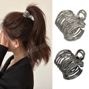 Fashion Metal Hair Claw Graw Girls Clamps Girl High Ponytail Clip Fixed Hairpin Claw Clip Advanced Hair Accessoires Headwear DIY IS