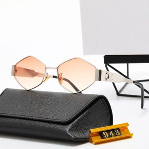 Fashion Metal Hexagonal Sunglasses Femme Triomphes Triomphes Polarize Sun Glasshes Brand Designer Sunglasses Mens Hot Grasses Round Street Photo Eyeglass Beach Shade