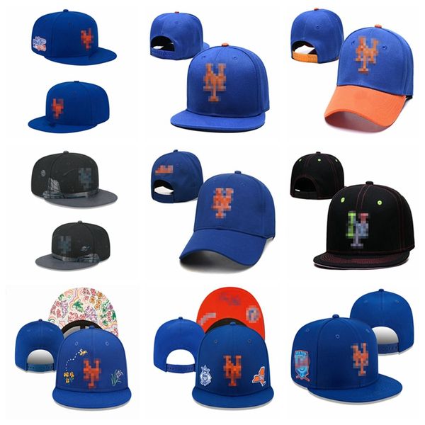 Fashion Mets- ny lettre de baseball Caps de baseball brodés ajustés unisex Snapback Gorras Bones Chapeaux de hip hop causaux pour hommes