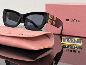 Mode Mi u-zonnebril Cat Eye Plate Damesdesignerbril Zonbestendig UV-bescherming Heren Rijden Speciale zonnebril