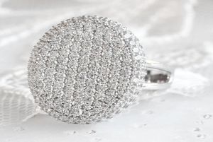 Mode micro verharde witte strass vingerring ovale vorm elegante ringen voor vrouwen bruiloftsfeest delicate sieraden cadeau b4m876 CL5872152