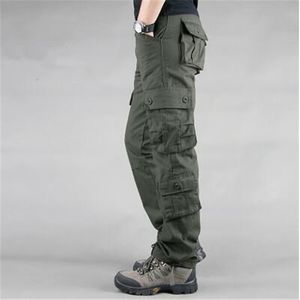 Pantalon cargo pour hommes de style militaire de mode Casual Multi Poches Pantalon militaire tactique Spring Cotton Army Pantalons Hommes 8 poches LJ201104