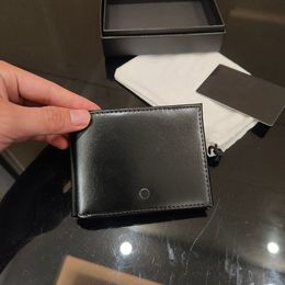 Mode Mini Wallet Man Designer Cardholder Luxury Brand Holder Holling Coin Pocket Men Size Portemonches Leather Original Case Business Card Case