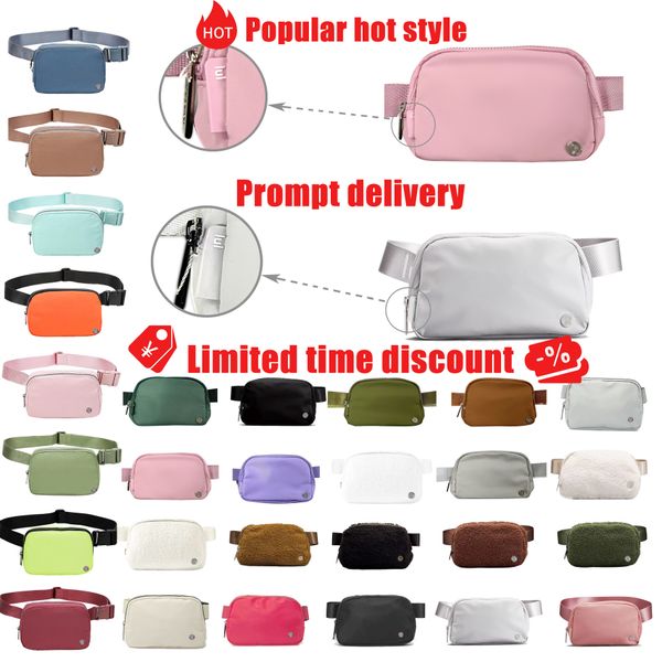 Moda mini Yoga lulu en todas partes cinturón de pecho de lana Bolso Cintura mujer para hombre riñonera riñonera Bolsos de hombro Totes Embrague Cross Body slingbag bolsos bum monedero bolsos de mano